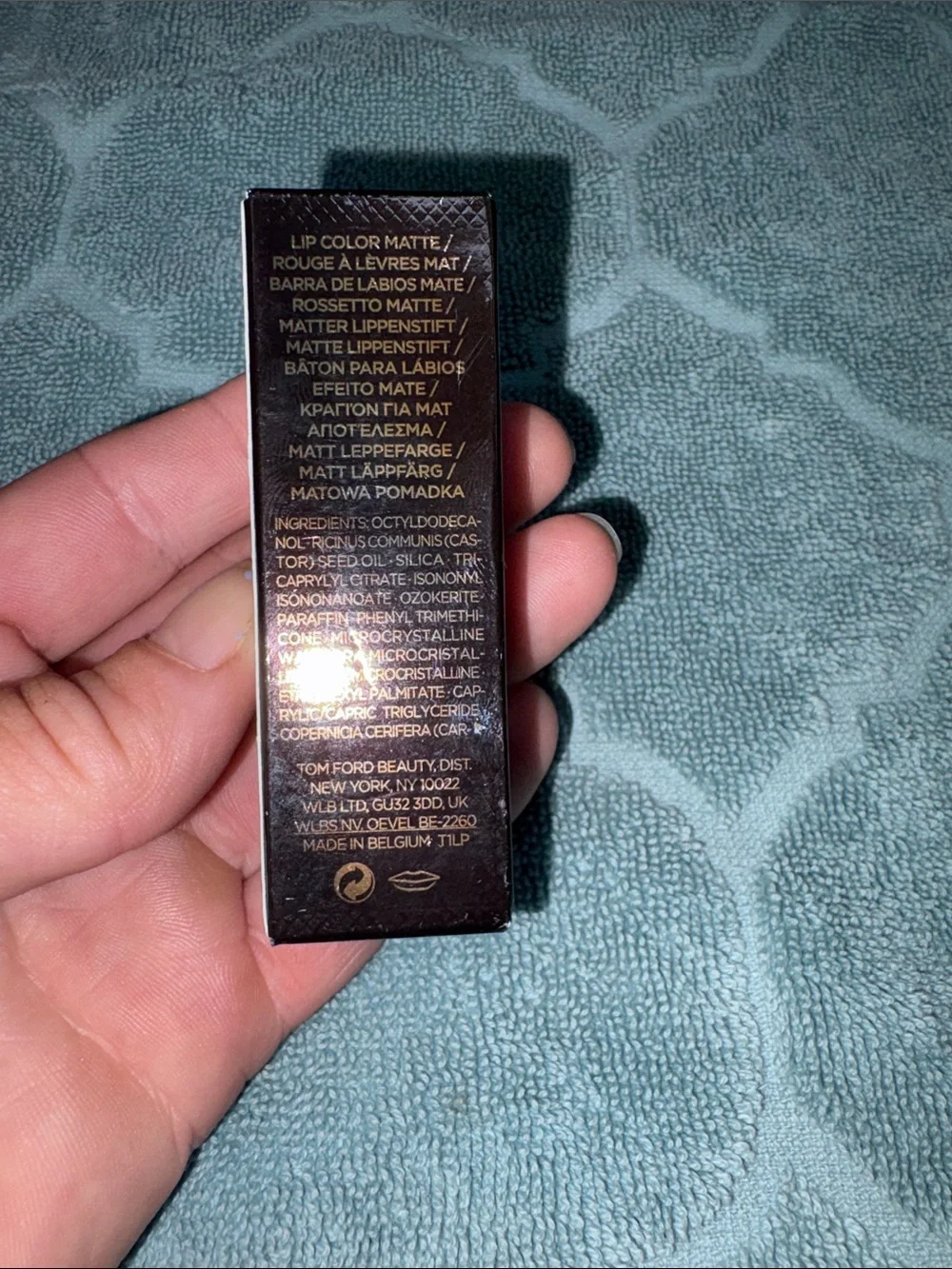 Tom Ford Black & Gold Lip Color Matte Box